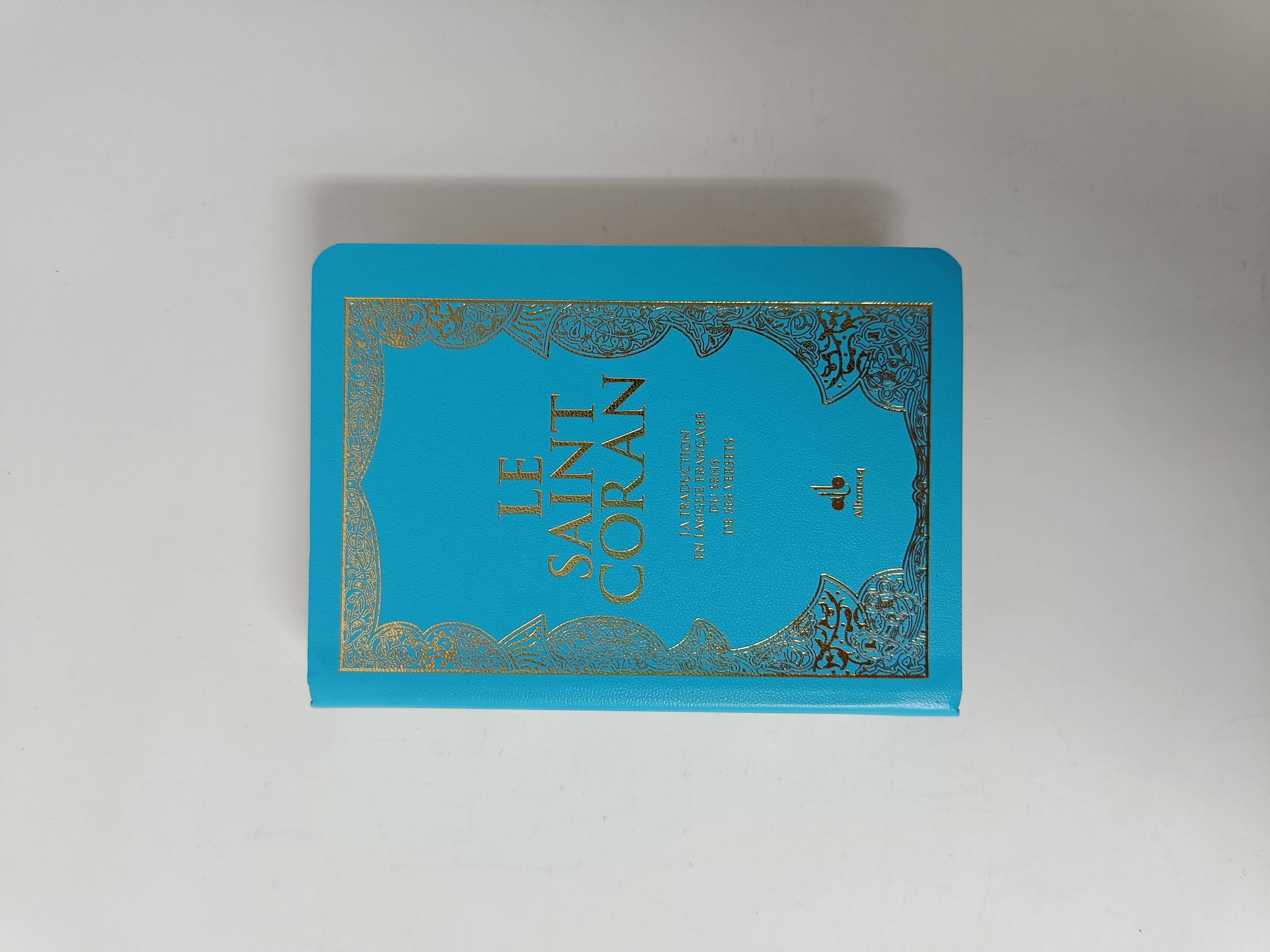 Saint Coran  Français  souple  Poche 10x14  turquoise