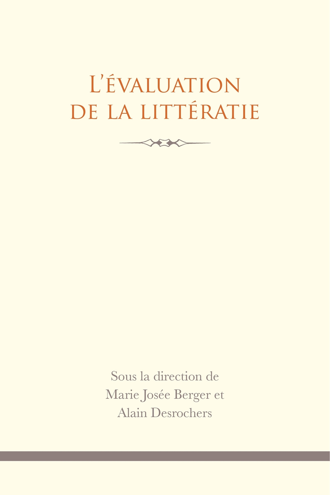 L' Évaluation de la littératie