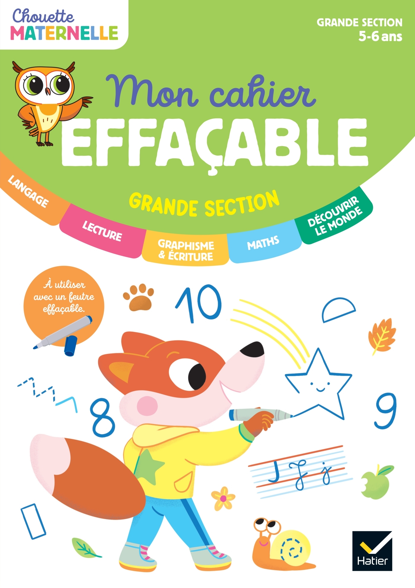 Mon cahier effaçable - Grande Section