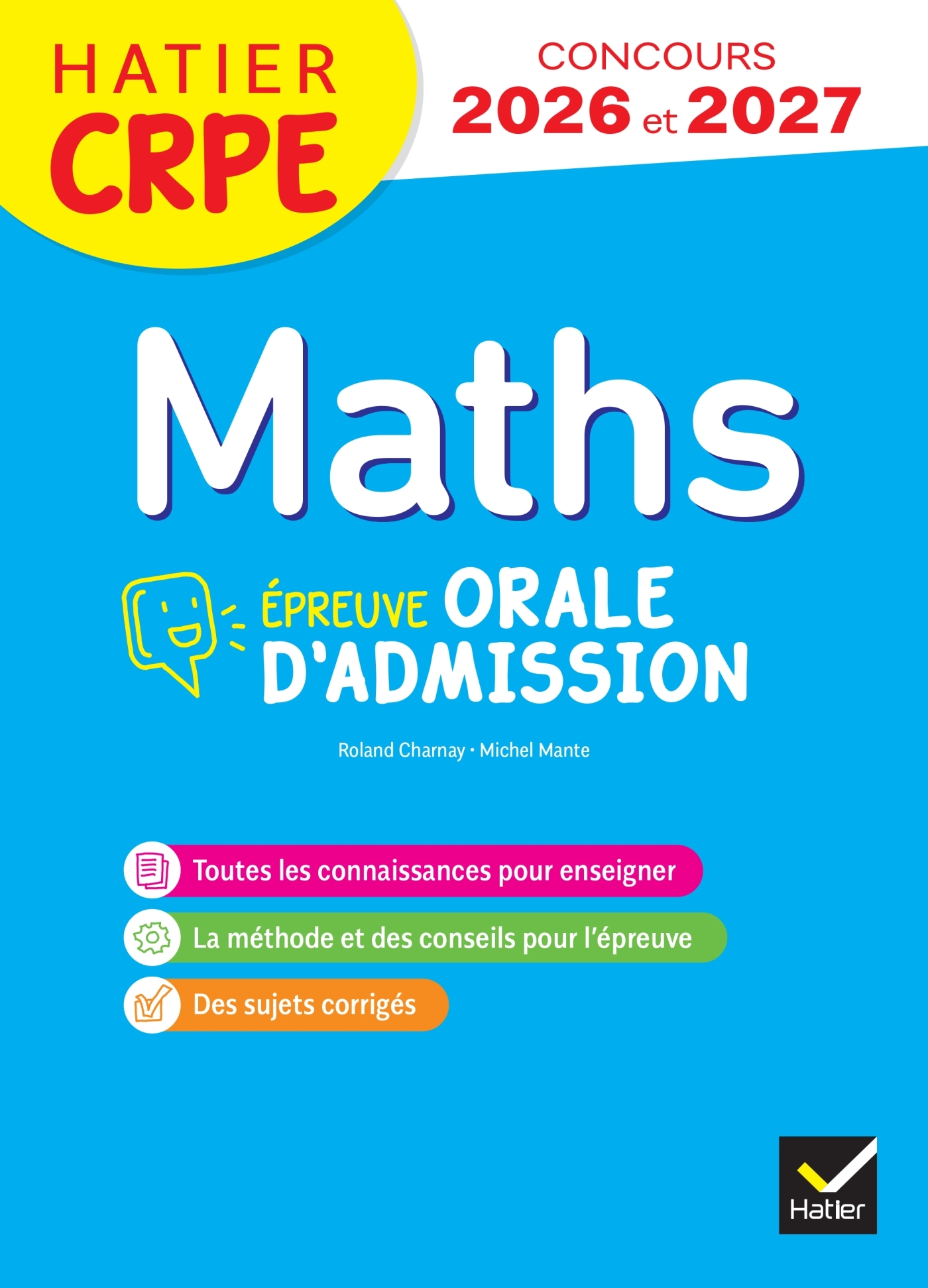 Mathématiques - CRPE 2026-2027 - Epreuve orale d'admission