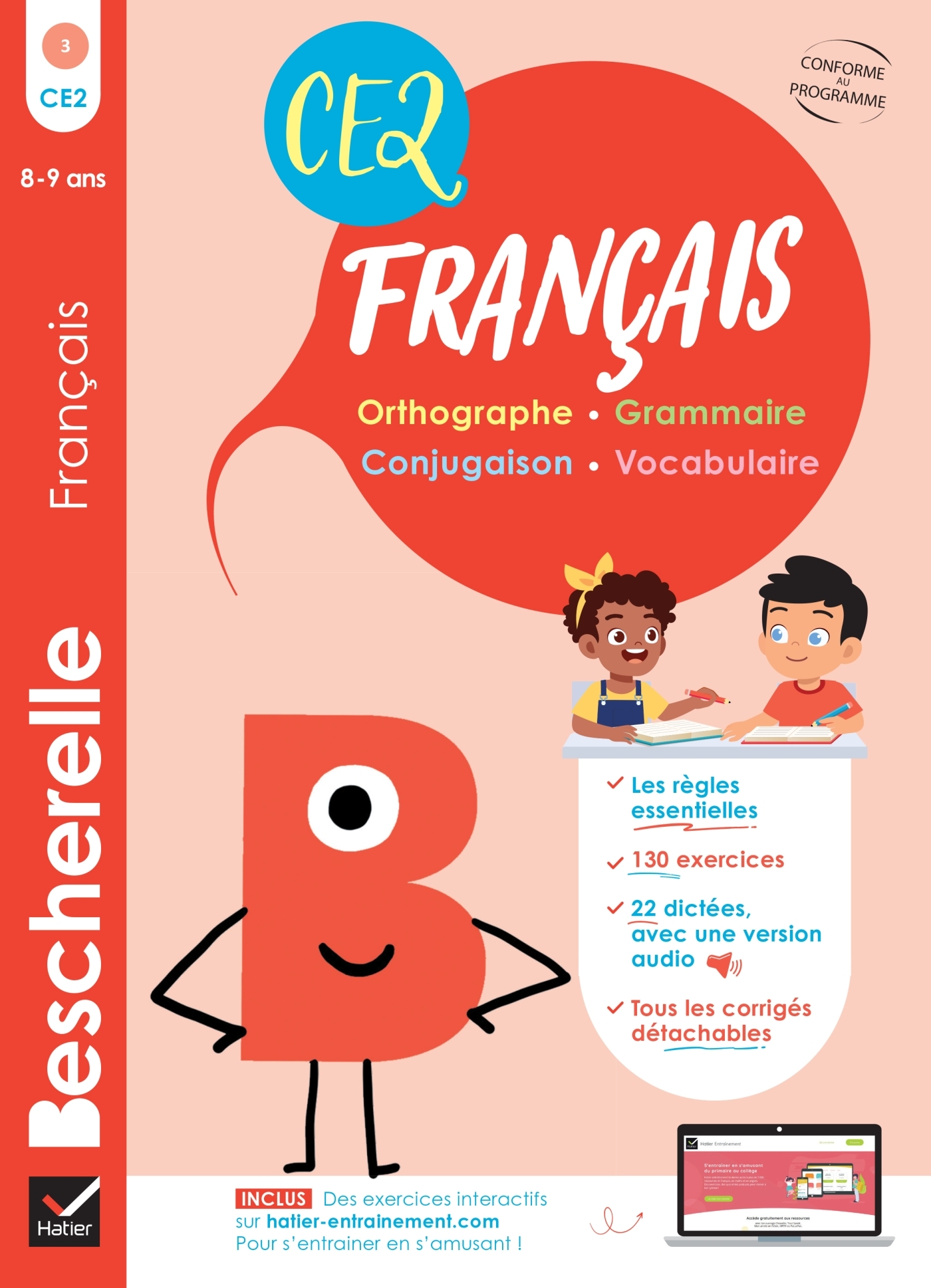 Bescherelle - Mon cahier d'entraînement en Français CE2  - 8 ans