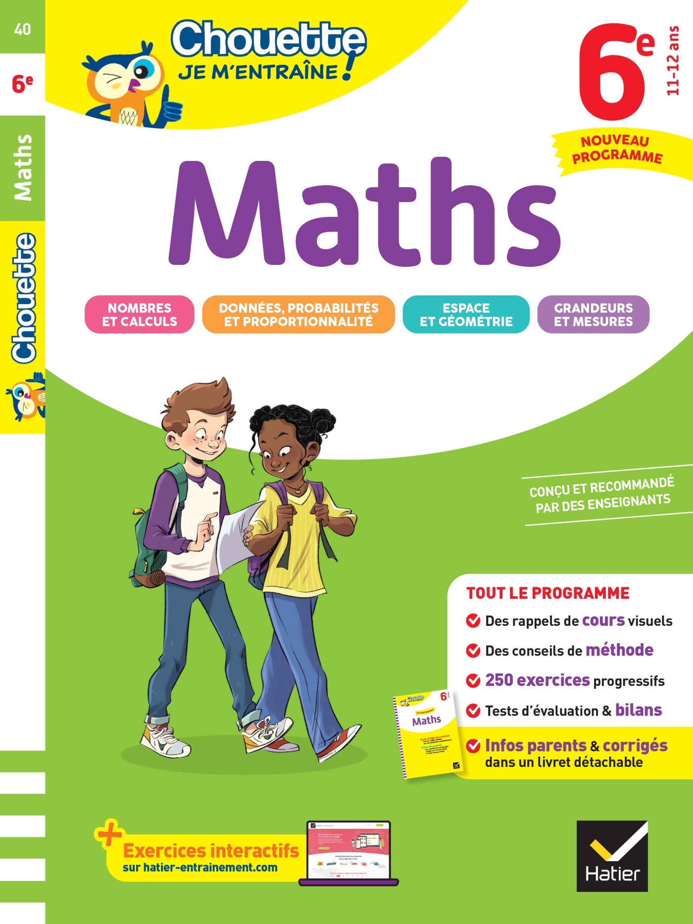 Chouette Je m'entraîne - Maths 6e Nouveau programme