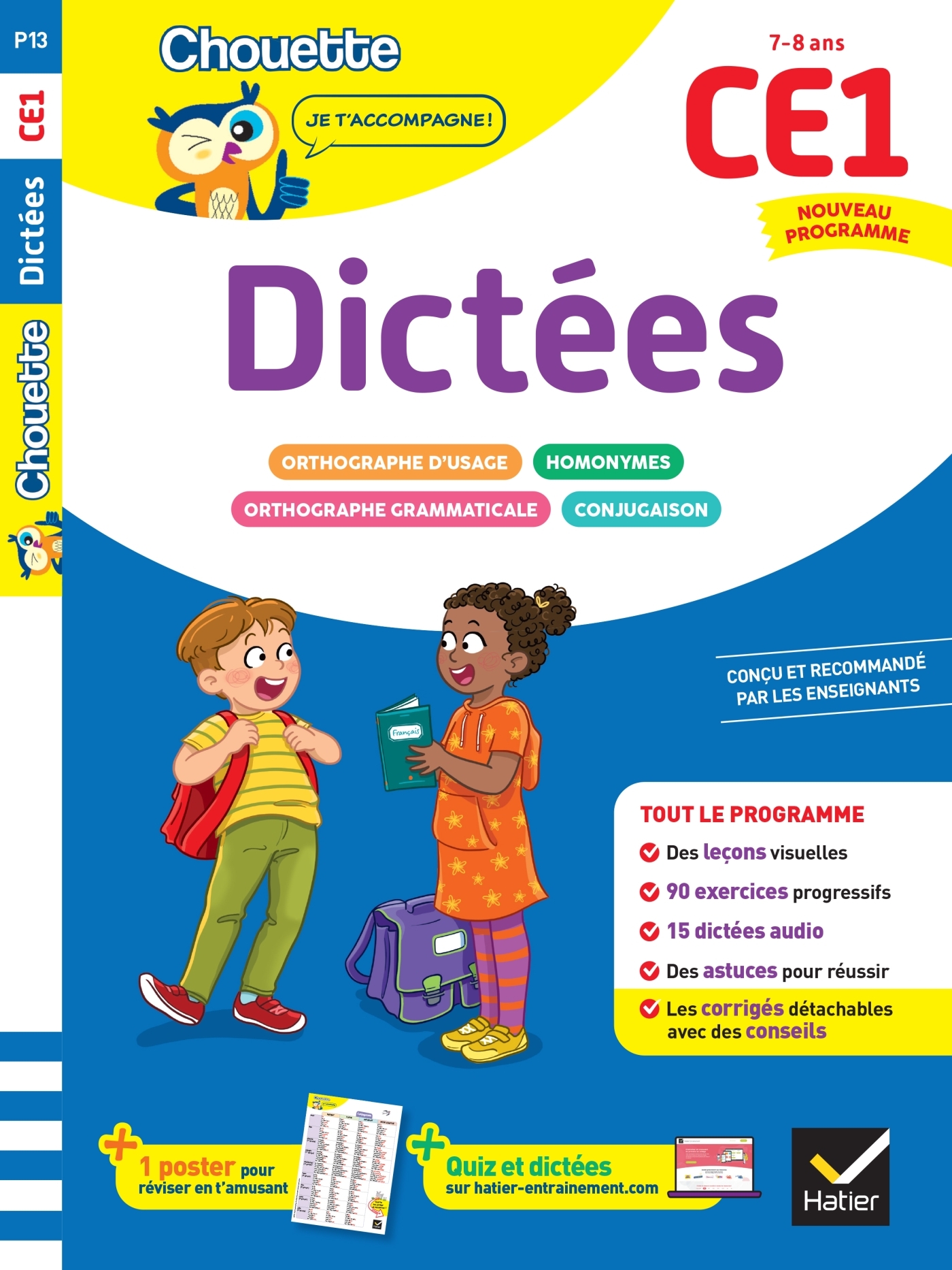 Dictées CE1 - Cahier de soutien nouveau programme