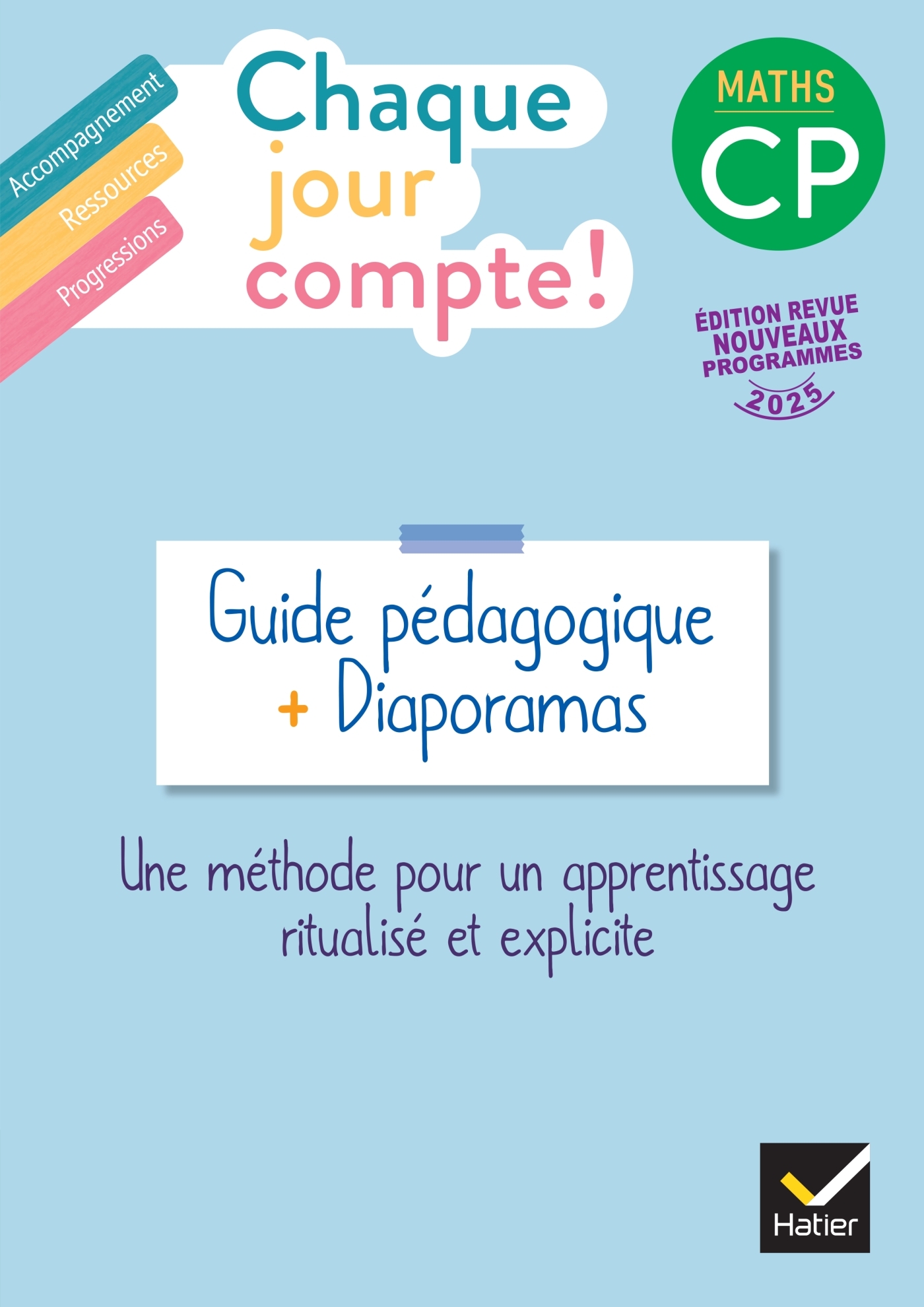 Chaque jour compte - Maths CP - Ed. 2025 - Guide bi-média avec diaporamas