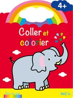 Coller et colorier 4 ans - éléphant