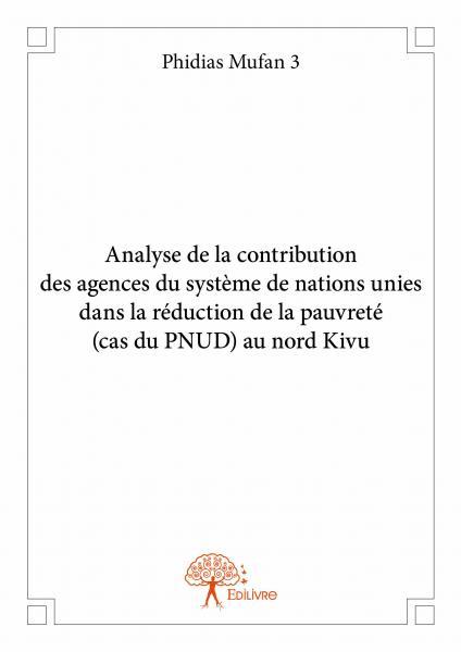 Analyse  de la contribution des agences  du système de nations unies dans la réduction de la pauvreté (cas du pnud) au nord kivu