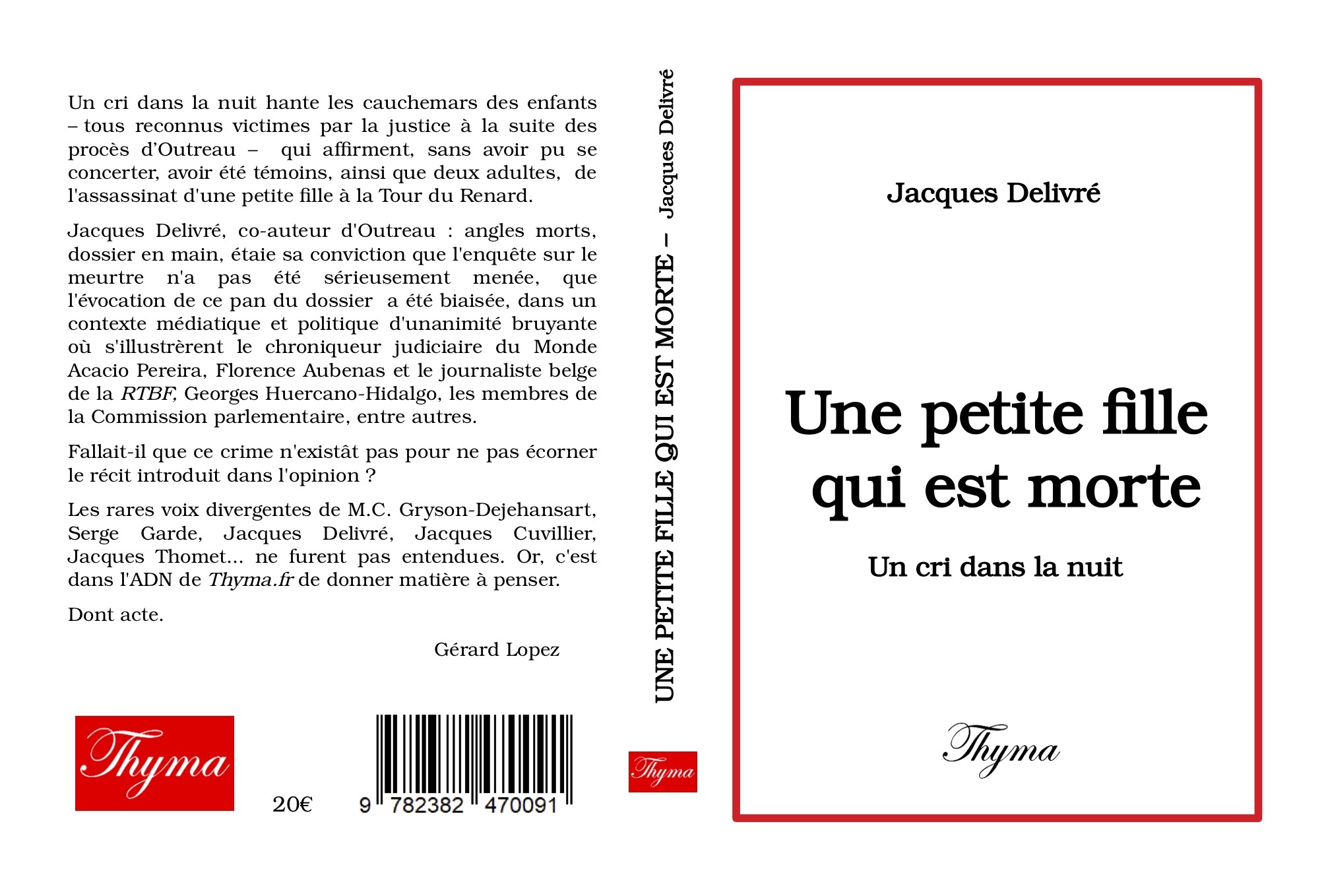 UNE PETITE FILLE QUI EST MORTE