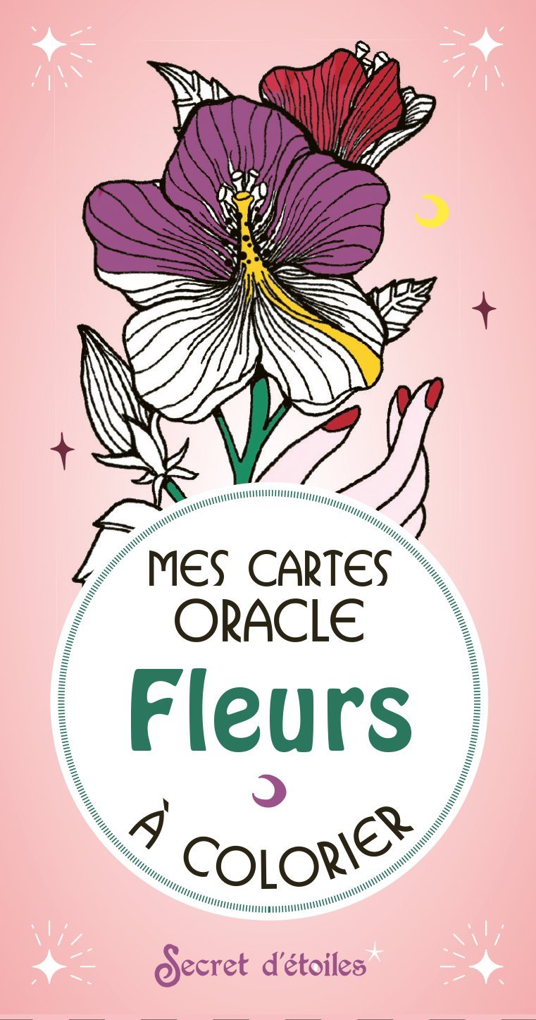 Mes cartes oracle Fleurs à colorier
