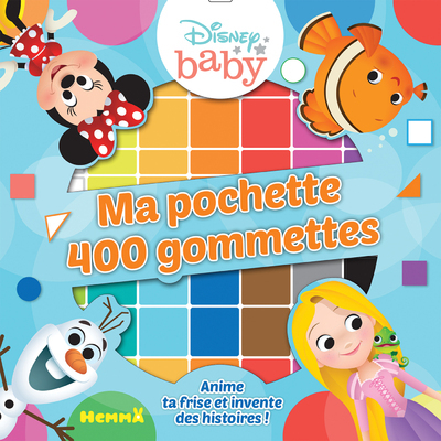 Disney Baby - Ma pochette 400 gommettes (Fond bleu)