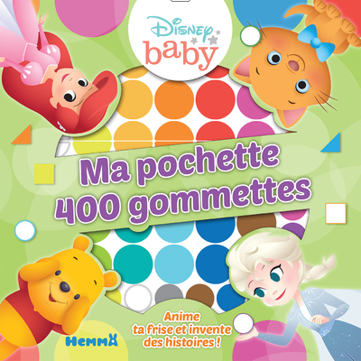 Disney Baby - Ma pochette 400 gommettes (Fond vert)