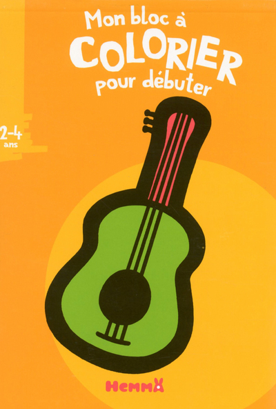 MON BLOC A COLORIER POUR DEBUTER (2-4 ANS) (GUITARE)