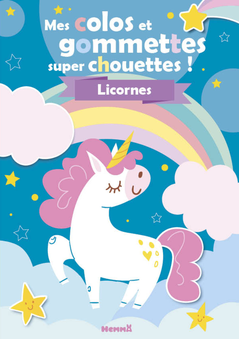 Mes colos et gommettes super chouettes ! Licornes