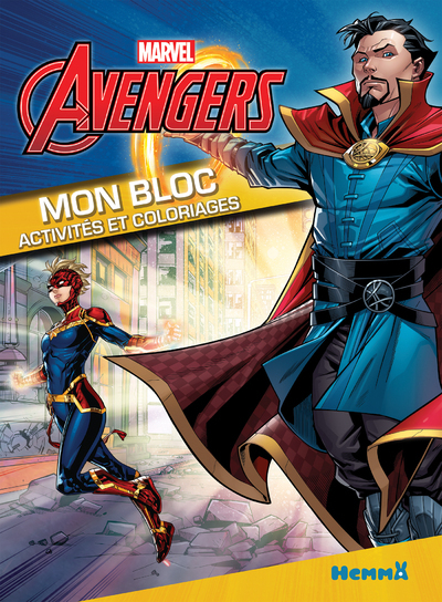 Marvel Avengers Mon bloc - Activités et coloriages (Dr Strange et Captain Marvel)