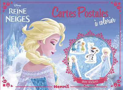 Disney La Reine des Neiges Cartes postales à colorier