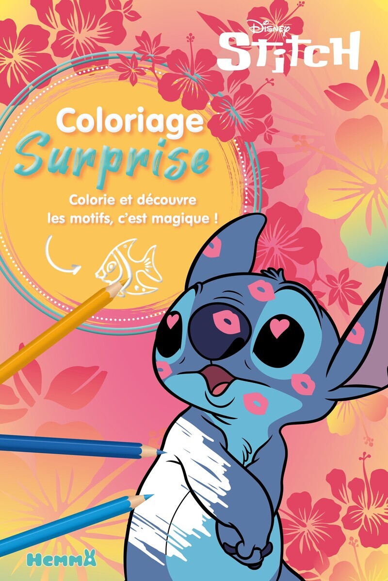 Disney Stitch - Coloriage surprise - Colorie et découvre les motifs, c'est magique !