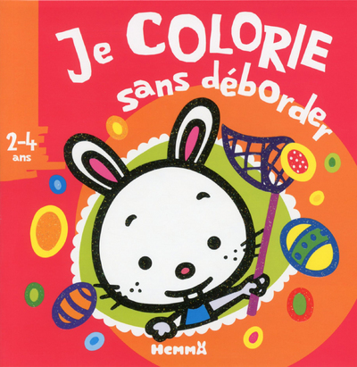 Je colorie sans déborder 2-4 ans (lapin et filet à papillons)
