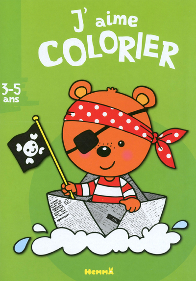 J'aime colorier (3-5 ans) (ourson pirate)