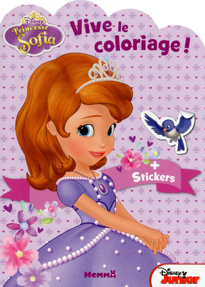 Princesse Sofia Vive le coloriage ! (Fond mauve clair)