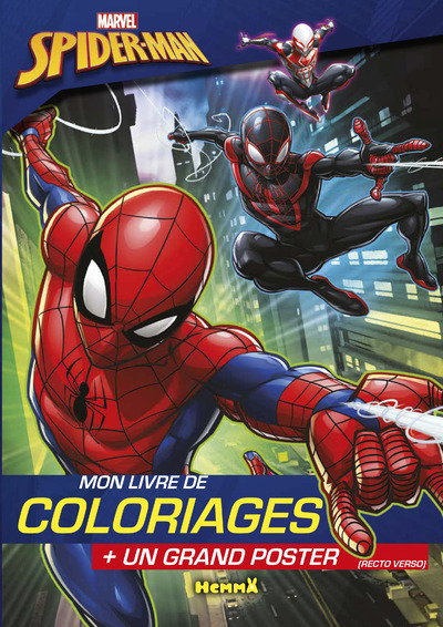 Marvel Spider-Man Mon livre de coloriages + un grand poster