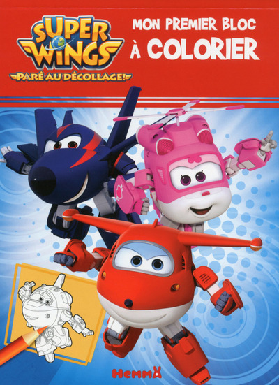 Super Wings Mon premier bloc à colorier