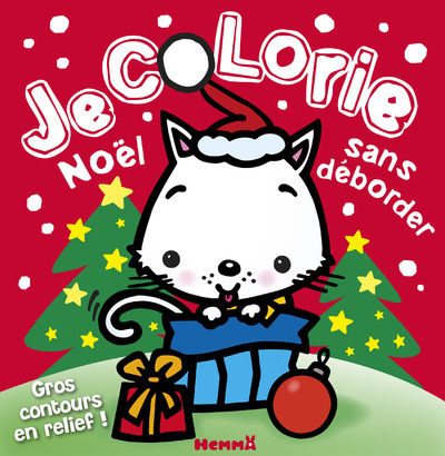 Je colorie Noël sans déborder (Chat)