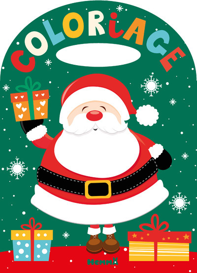 Coloriage Un Noël magique (Fond vert)