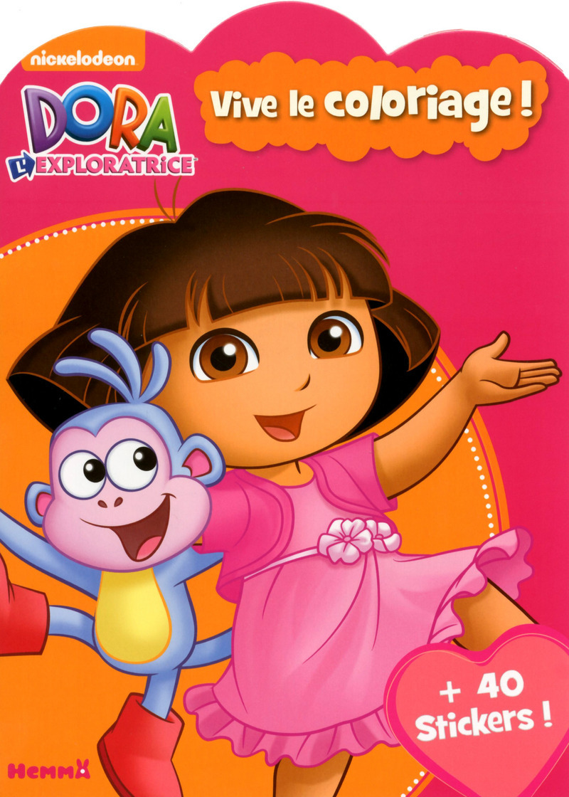 Dora l'Exploratrice Vive le coloriage ! (Orange/rose)