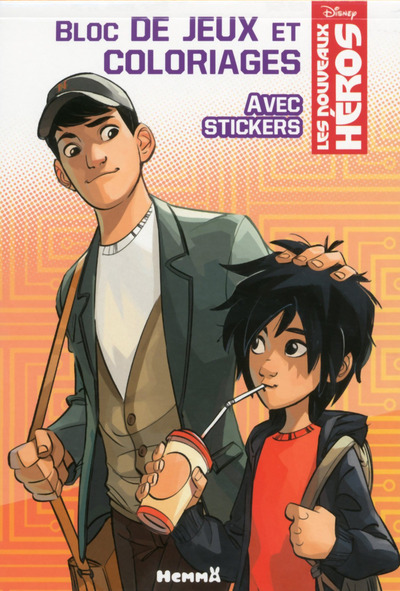 Les Nouveaux Héros Bloc de jeux et coloriages avec stickers