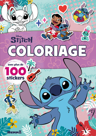 Disney Stitch - Coloriage avec plus de 100 stickers