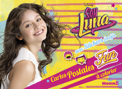 Disney Soy Luna Cartes postales fun à colorier avec stickers émojis