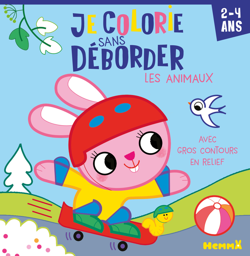 Je colorie sans déborder (2-4 ans) - Les animaux - Avec gros contours en relief