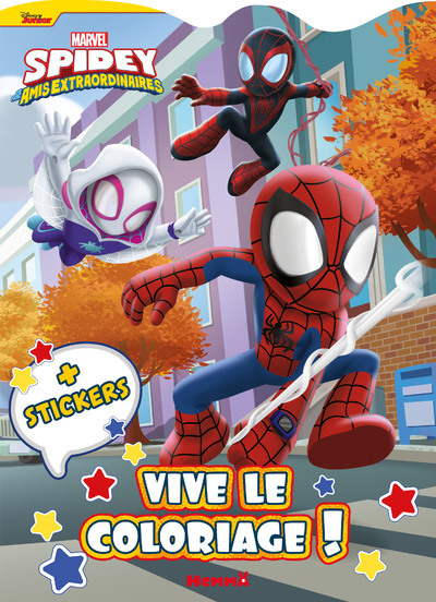 Marvel Spidey et ses amis extraordinaires - Vive le coloriage ! (Spidey, Ghost-Spider, Spin) - + stickers