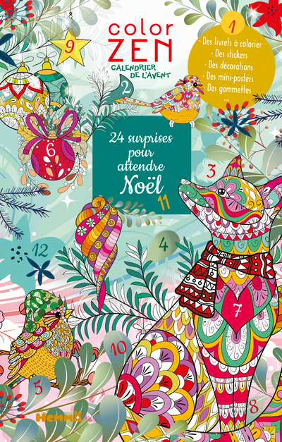 Color zen - Calendrier de l'Avent - 24 surprises pour attendre Noël