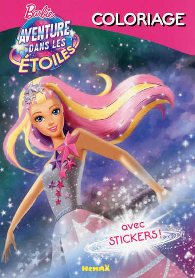 Barbie Aventure dans les étoiles Coloriage avec stickers !