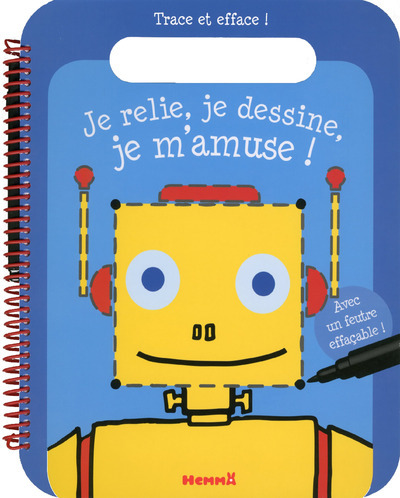 Je relie, je dessine, je m'amuse ! (Fond bleu)