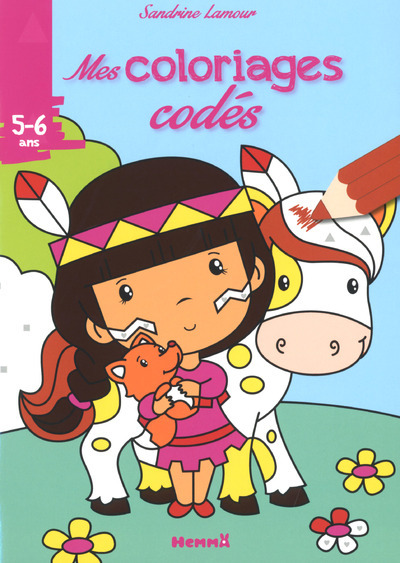 MES COLORIAGES CODES (5-6 ANS) (PETITE INDIENNE)