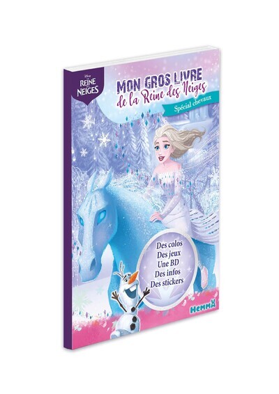 Disney La Reine des Neiges - Mon gros livre de La Reine des Neiges - Spécial chevaux - Des colos, des jeux, une BD, des infos, des stickers
