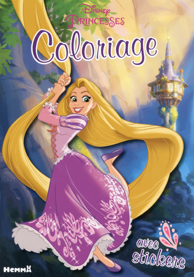 Disney Princesses Coloriage avec stickers (Raiponce)