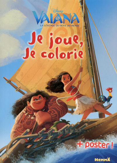 Disney Vaiana Je joue, je colorie + Poster !