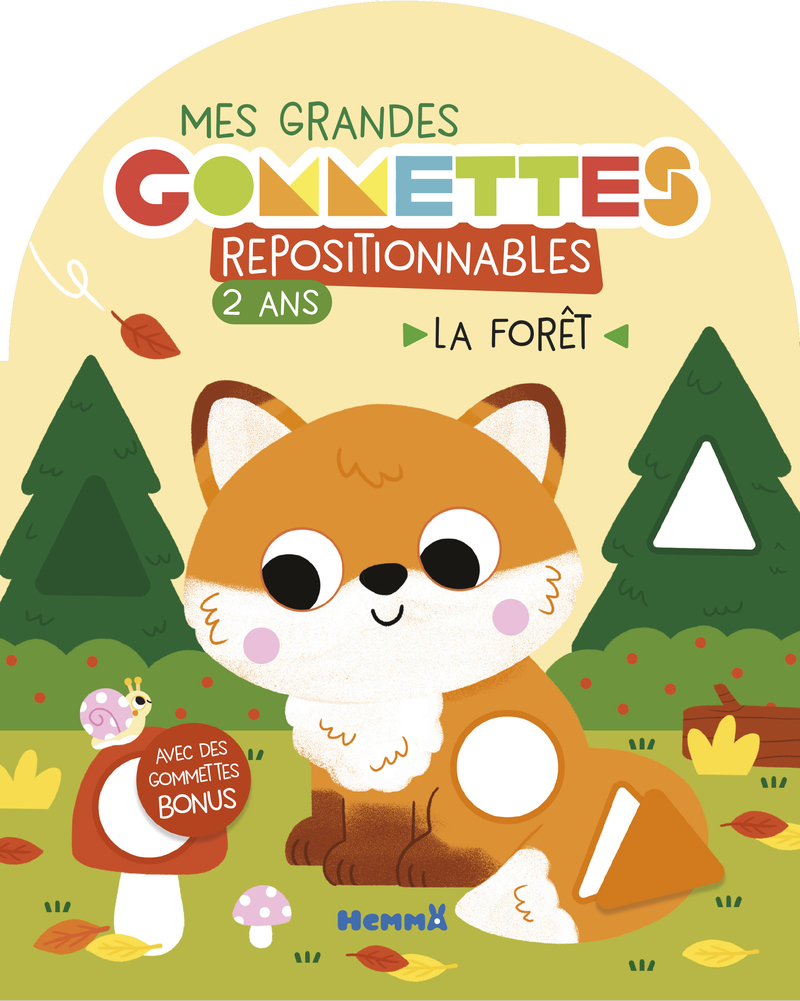 Mes grandes gommettes repositionnables - 2 ans - La forêt - Avec des gommettes bonus