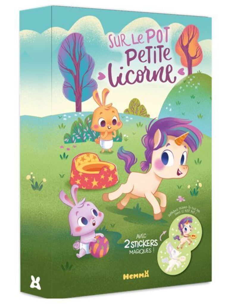 Sur le pot Petite Licorne ! - Avec 2 stickers magiques !