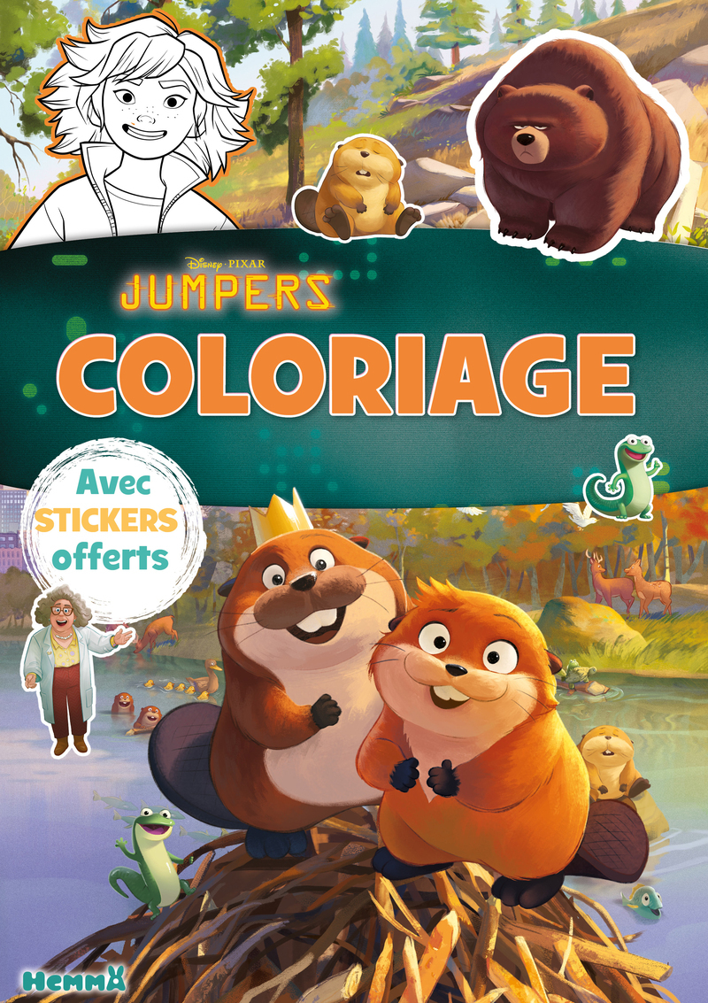 Disney Pixar Jumpers - Coloriage avec stickers
