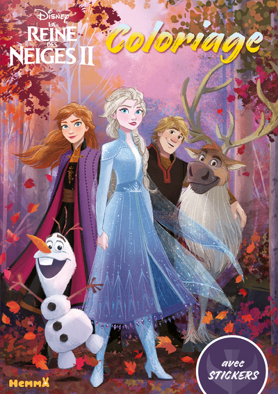 Disney La Reine des Neiges 2 Coloriage avec stickers