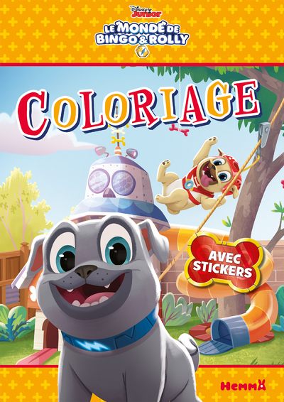 Disney Le monde de Bingo & Rolly Coloriage avec stickers