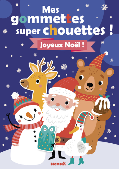 Mes gommettes super chouettes ! Joyeux Noël ! (Père Noël et animaux)