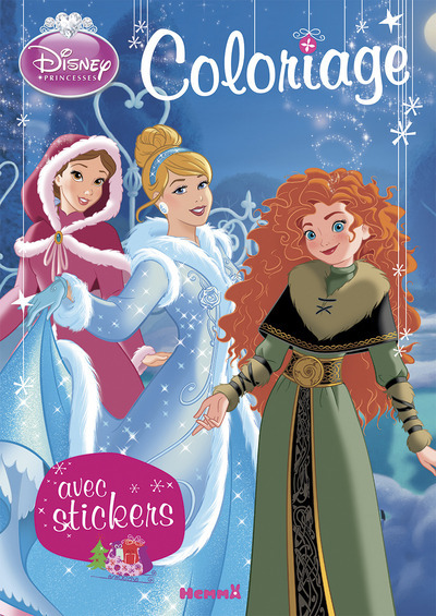 Disney Princesses Coloriage avec stickers (Noël)
