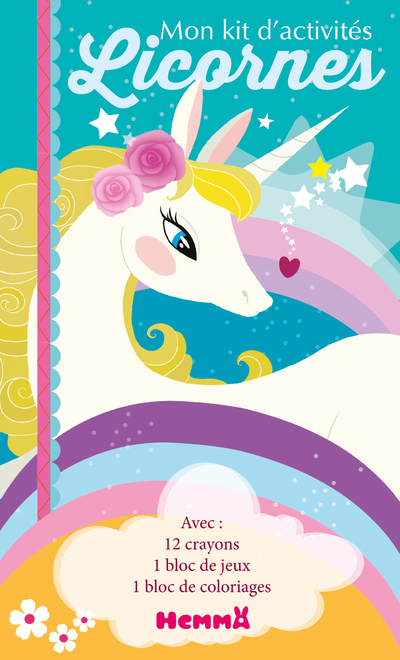Licornes - Mon kit d'activités (Crinière jaune)