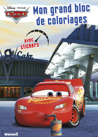 Cars Mon grand bloc de coloriages avec stickers