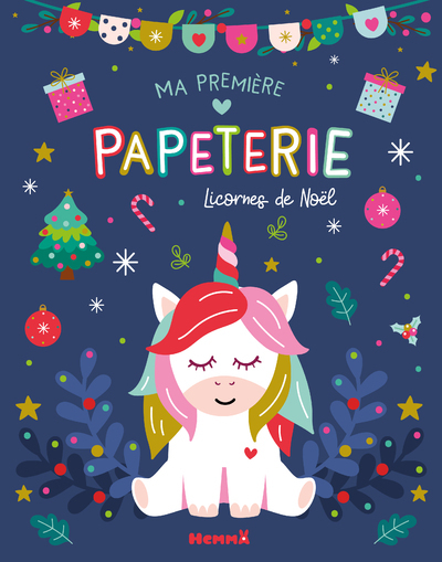 Ma première papeterie - Licornes de Noël