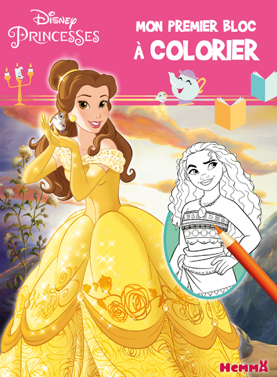 Disney Princesses - Mon premier bloc à colorier (Belle)